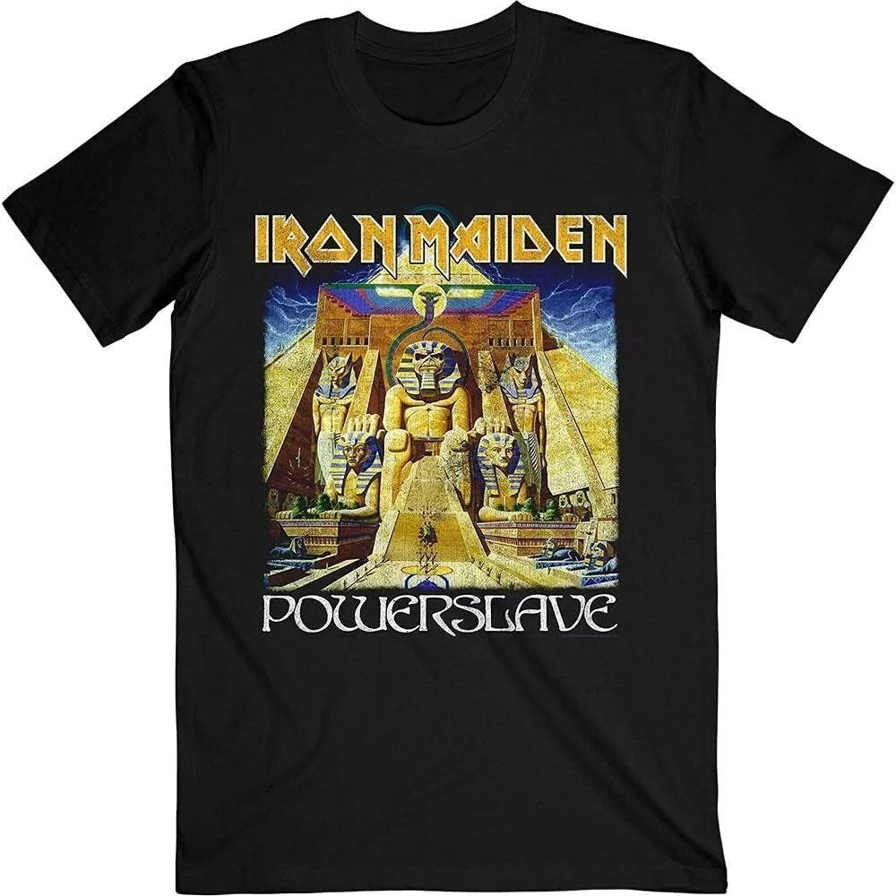 Iron Maiden Powerslave World Slavery Tour T-Shirt - Picture 1 of 4